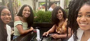 Amoye Robinson and her friends